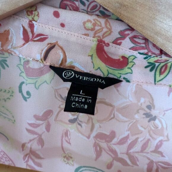 Paisley Print Pink Blouse - Picture 4 of 4